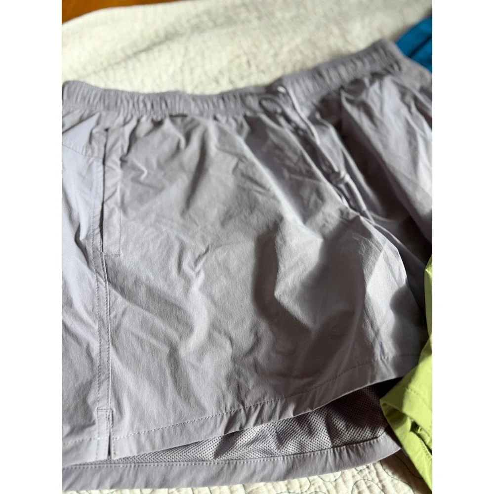 VRST Mens Everyday Short 3 Pack Bundle XL Blue Green Grey Relaxed Fit Mesh Lined - Picture 5 of 7